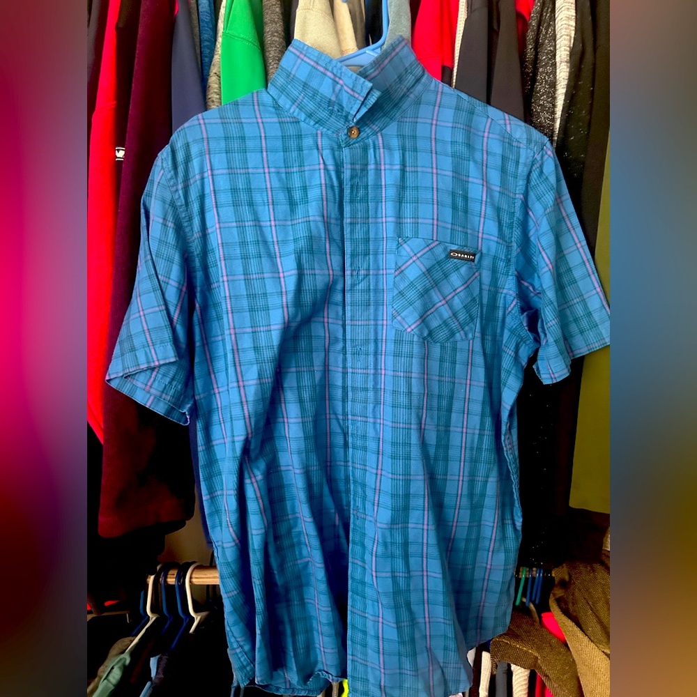 Oakley Button Down Casual Shirt Size Large